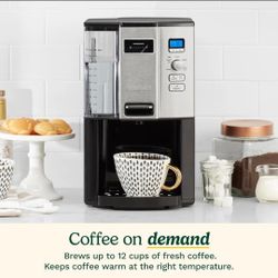 Cuisinart Coffee Maker 12 Cup Programmable DCC-3000P1 Drip Brew Black