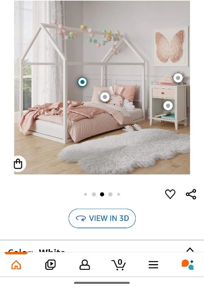 Montessori Style House Floor Bed