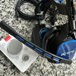 Astro A40 Mixamp + Mod Kit Blue