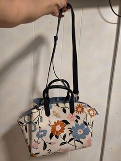 Kate Spade Floral  Handbag with Crossbody Strap