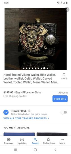 Custom handmade leather wallet