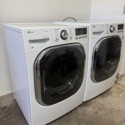 Lg washer & gas dryer extra mega capacity