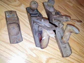 Vintage Shelton Wood Plane, Sizes 14, 9, 6 Lot Of (3) Total , Very Old!