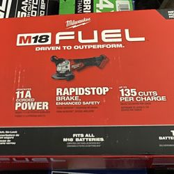 Milwaukee M18 Fuel 4-1/2” Grinder (new)