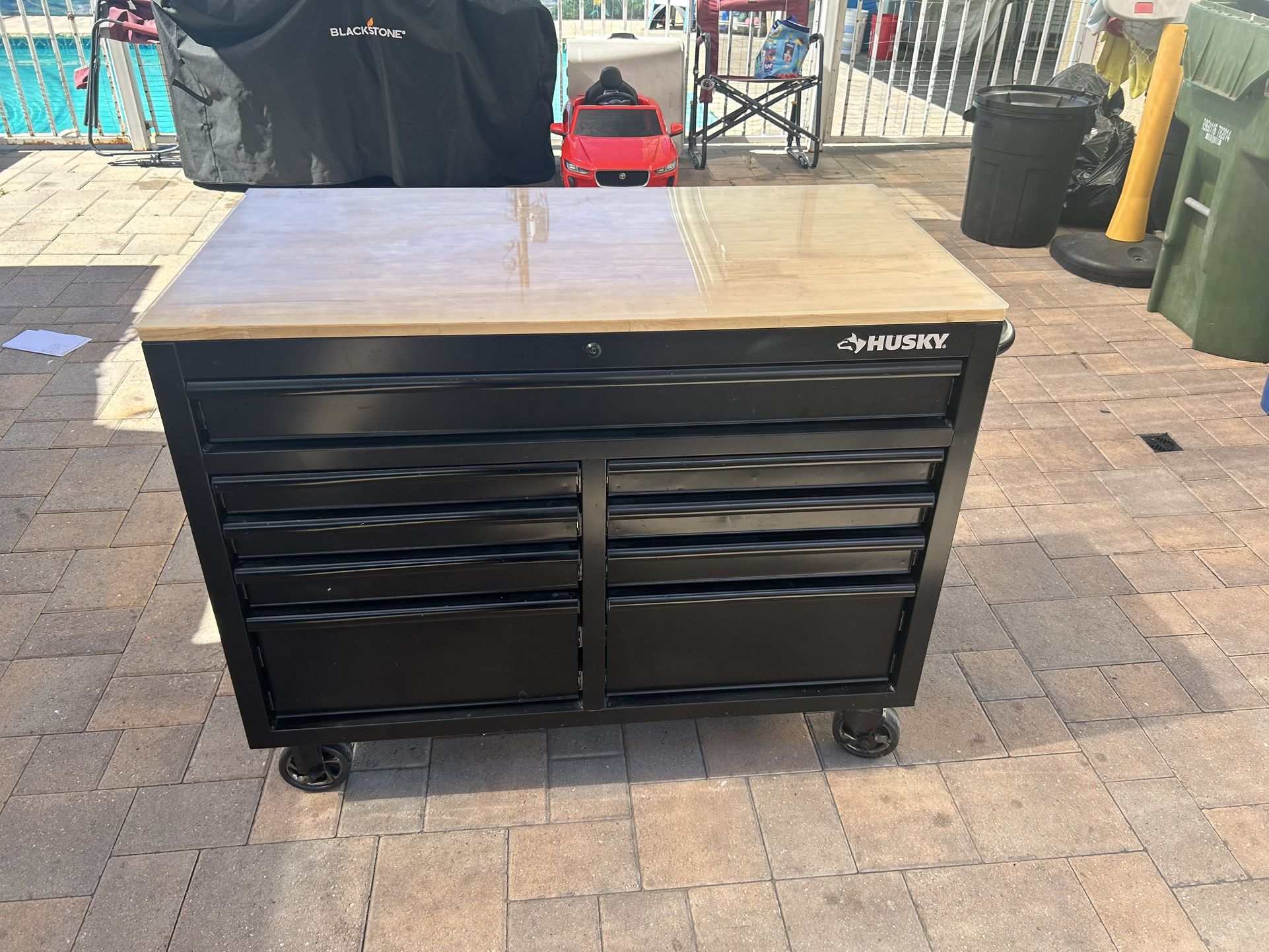 46 Inch 9 Drawer Tool Bench