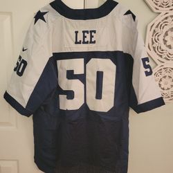 Sean Lee #50, Vintage Nike On Field Jersey Size 52 XL, Dallas Cowboys 