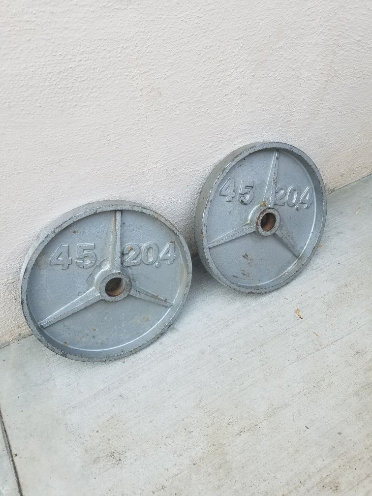 Olympic weights 45 lbs