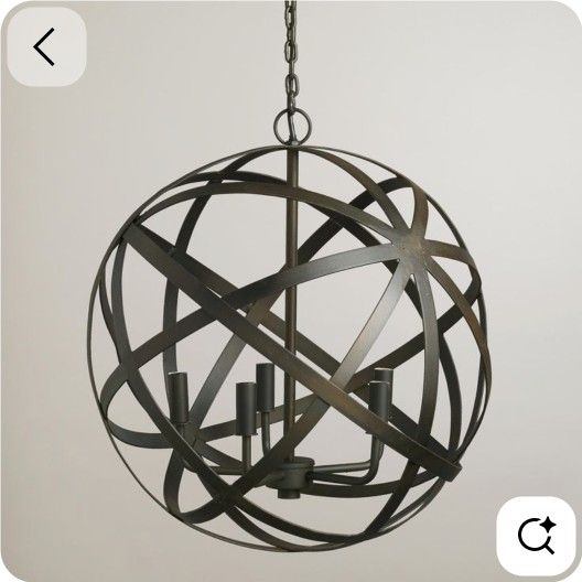 Orb Metal (Bronze) Chandelier 