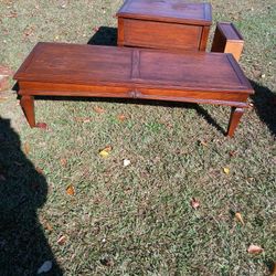 Three Piece Antique Gothic  Table Sets
