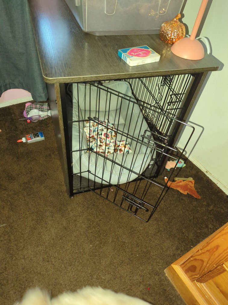 Coffee Table Dog Crate 
