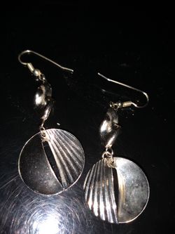 Silver earrings