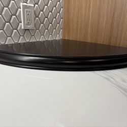 Black Corner Floating Shelf