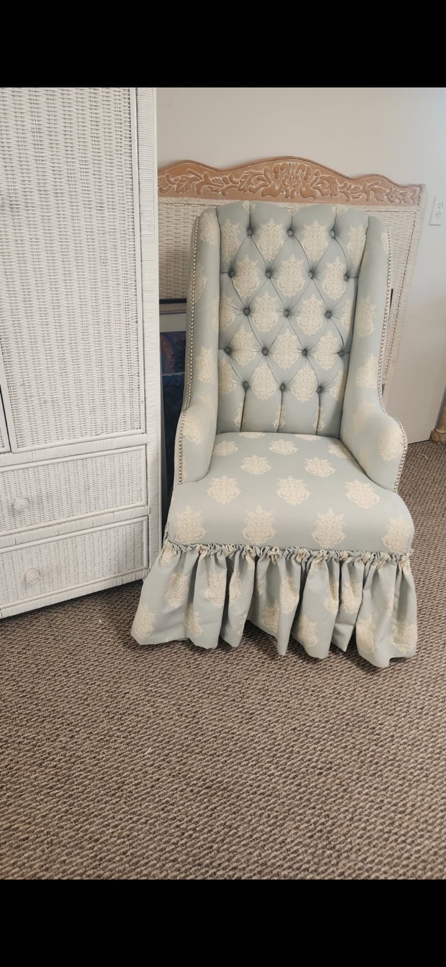 Vintage tufted chair