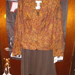 Women's Sag Harbor two piece dress outfit size 8 with tags