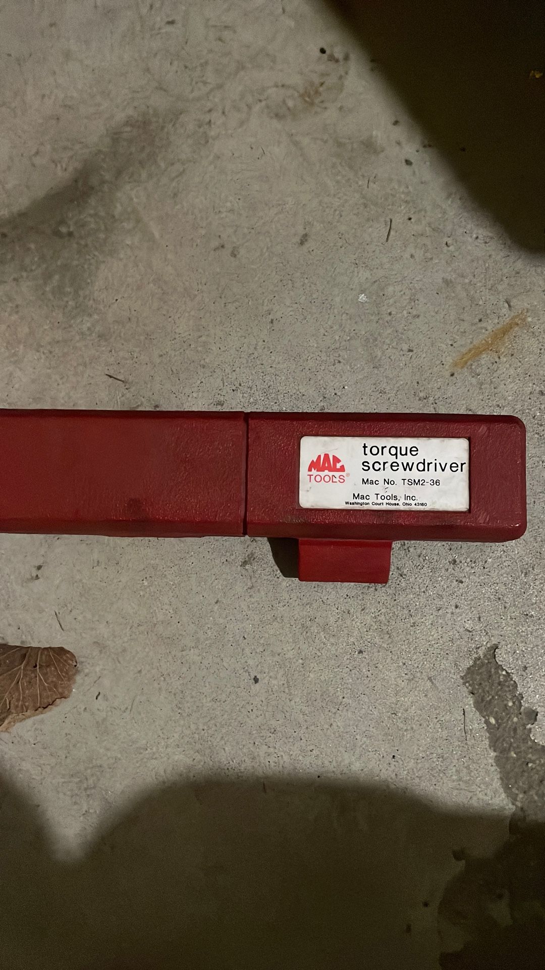 Torque Screwdriver MAC tools
