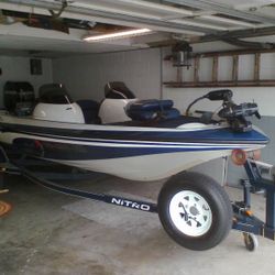 2002 Nitro Bass Boat  Blue-white 