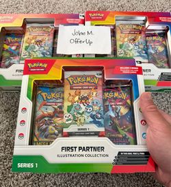 Pokémon TCG: First Partner Illustration Collection Series 1 NEW/SEALED x3
