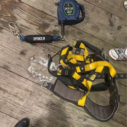 4  harness and 1 fall protection