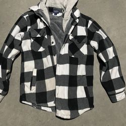 Smith Workwear Hooded Fleece Lined Flannel Men’s Large