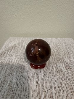 Dark Red Garnet Polished Stone Sphere
