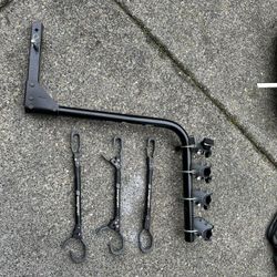 hitch mount hanging bike rack with 3 Adapter Bars 