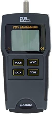 Ideal 33-856 Vdv Multimedia Voice, Data and Video Tester, grey, 10.00 x 6.25 x 2.25