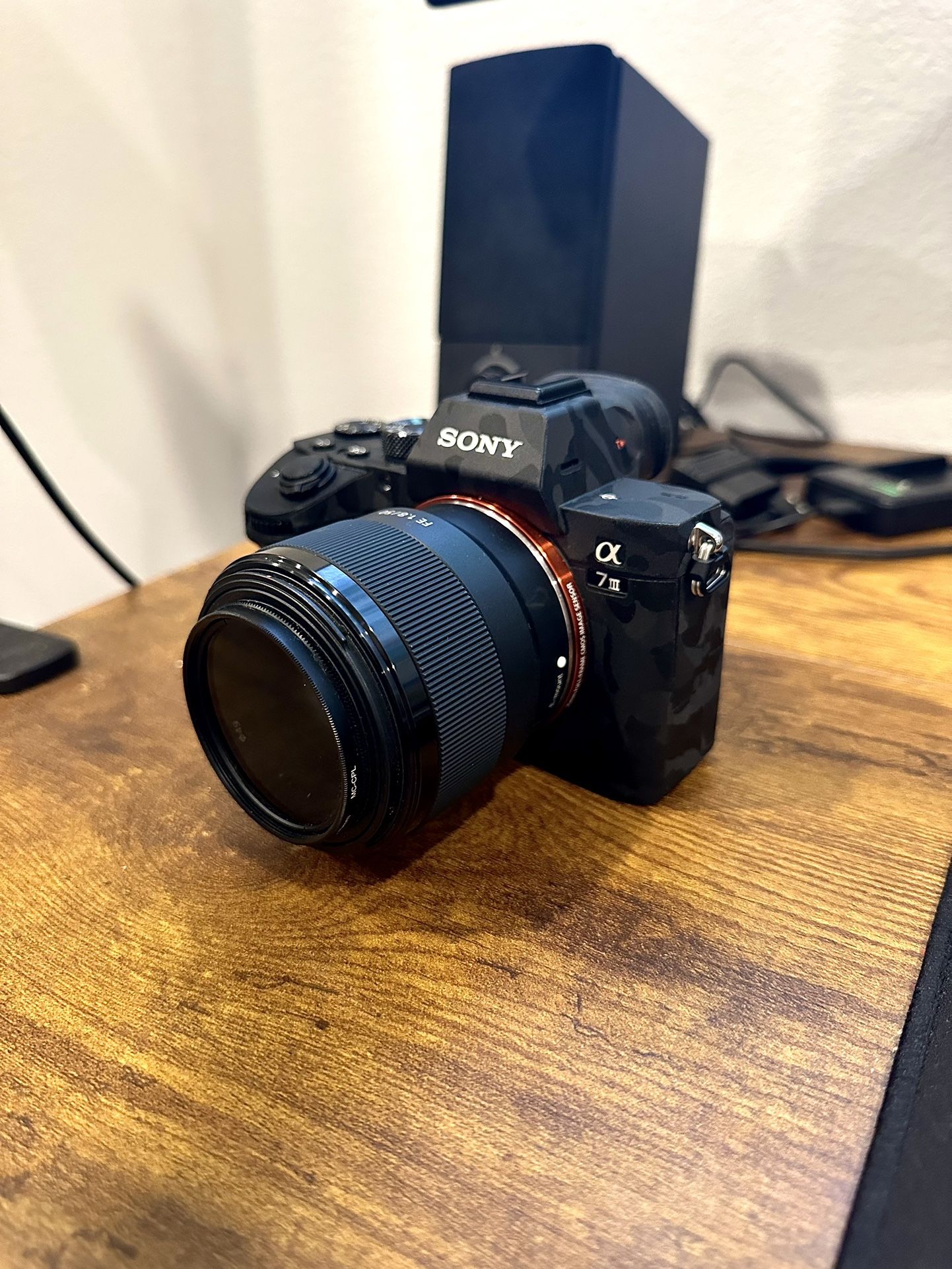 Sony A7III with 50mm Sony lens FE 1.8/50