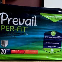  Prevail Per-Fit Protective Underwear, Medium, 20 count
