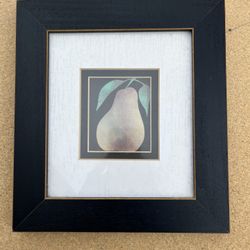 Framed Pear Artwork