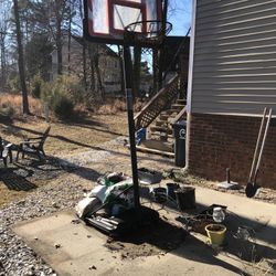 Adjustable Basketball Goal. 