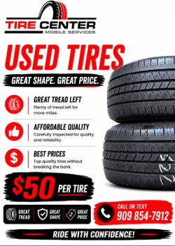 used tires llantas usadas road hazard 