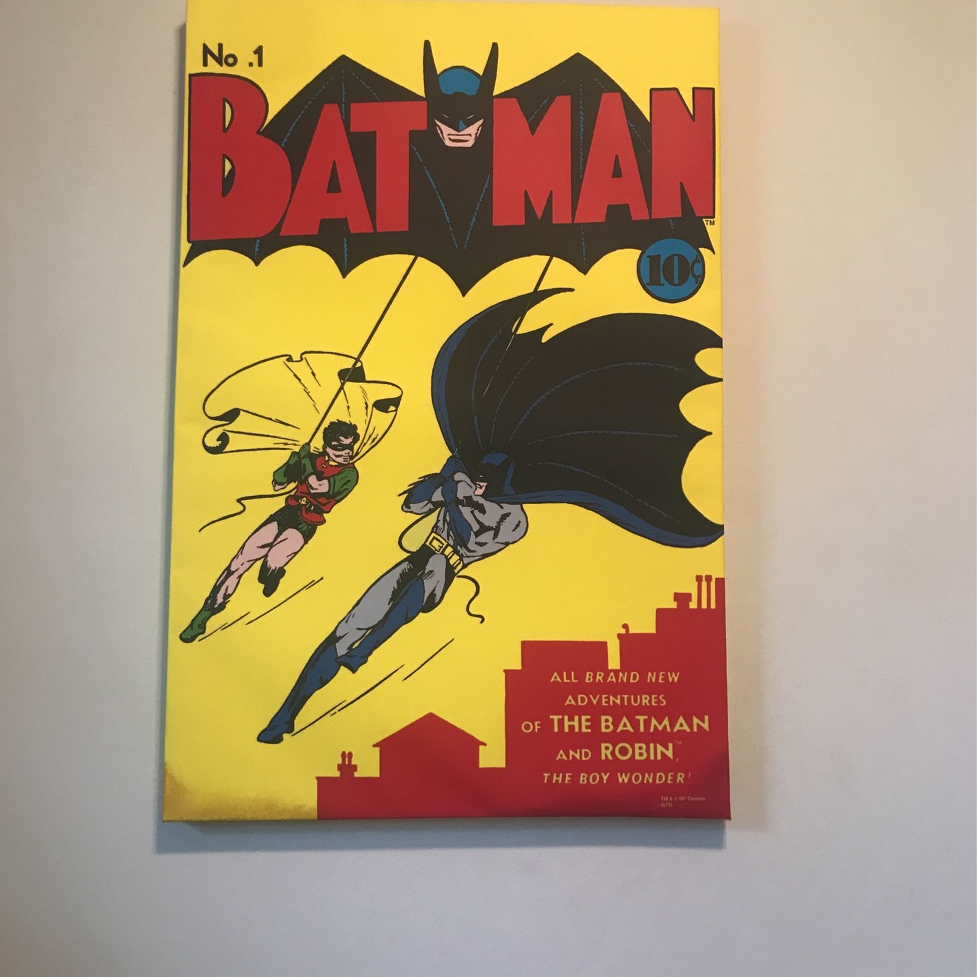 2’ X 3’ Large Collectible Batman Canvas
