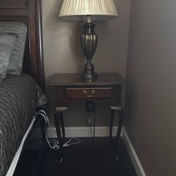 2 Unique Bedside Tables/nightstands & Lamp