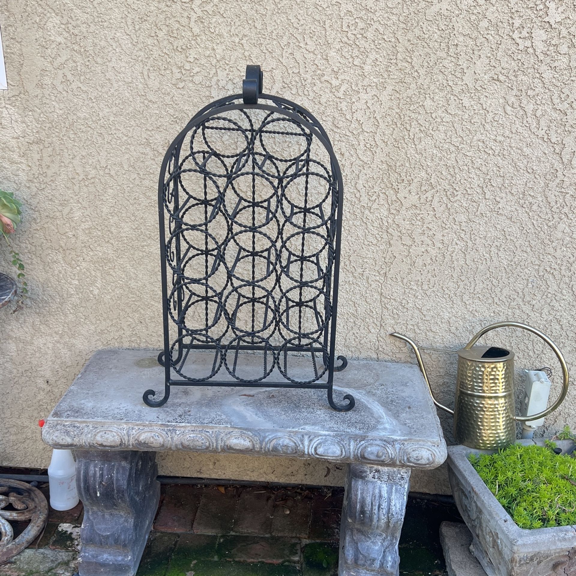 Vintage Iron Wine Rack Holder