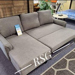 Medium Sofa Chaise Sleeper 🛋️No Needed Credit Check 💛 $39 Down Payment with Financing
