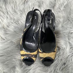 Dolce & Gabbana Leopard Print Slingback Pumps (Please See Images And Description)