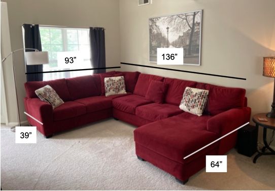 Huge Sectional Couch w/ Chaise
