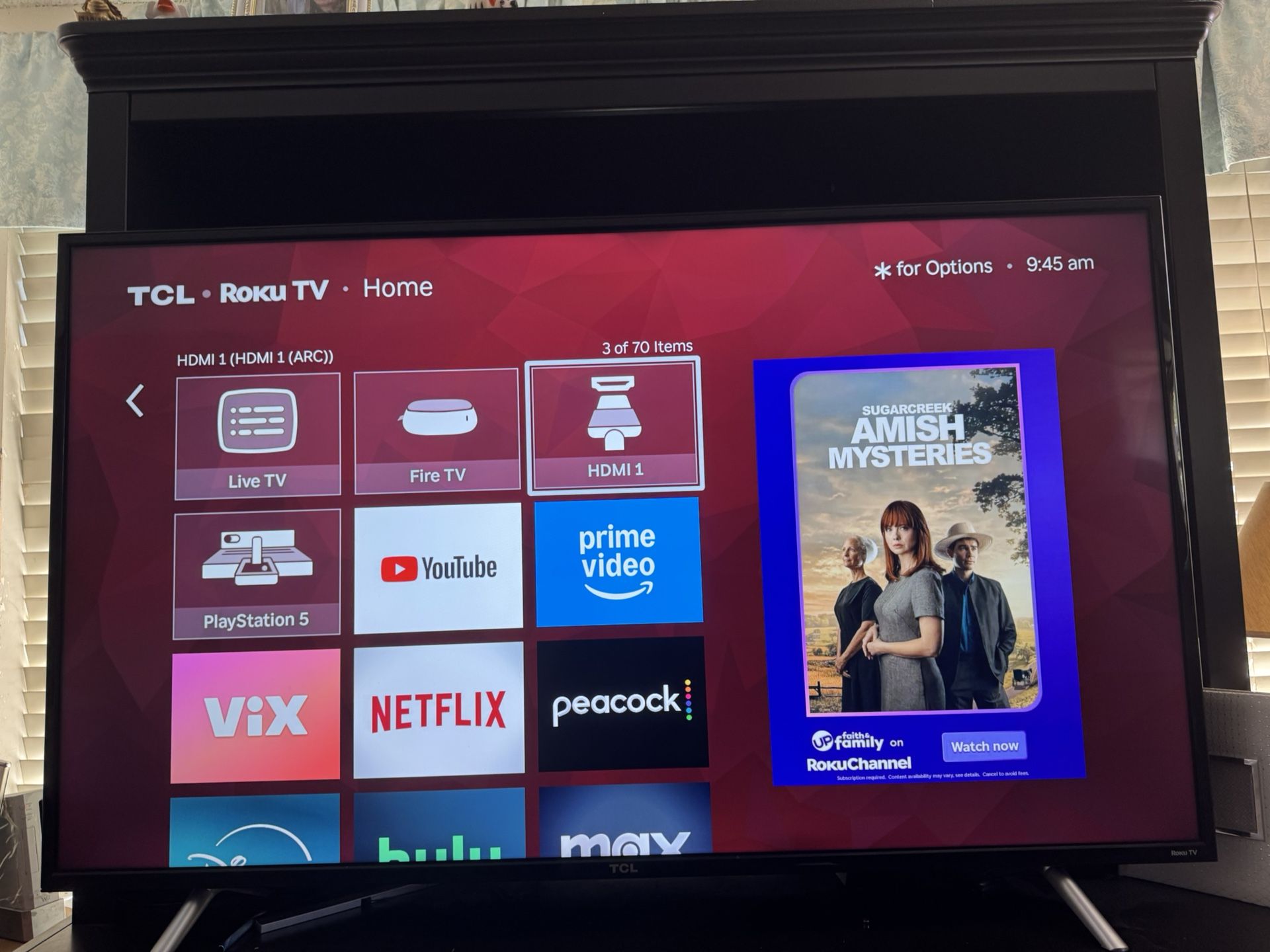 55" TCL Roku Smart TV