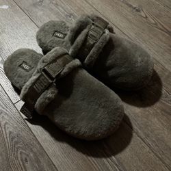 Men Size 12 Ugg Slides Moss Green New 