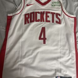Jalen Green Signed Houston Rockets #4 White Nike Swingman Jersey Fanatics COA