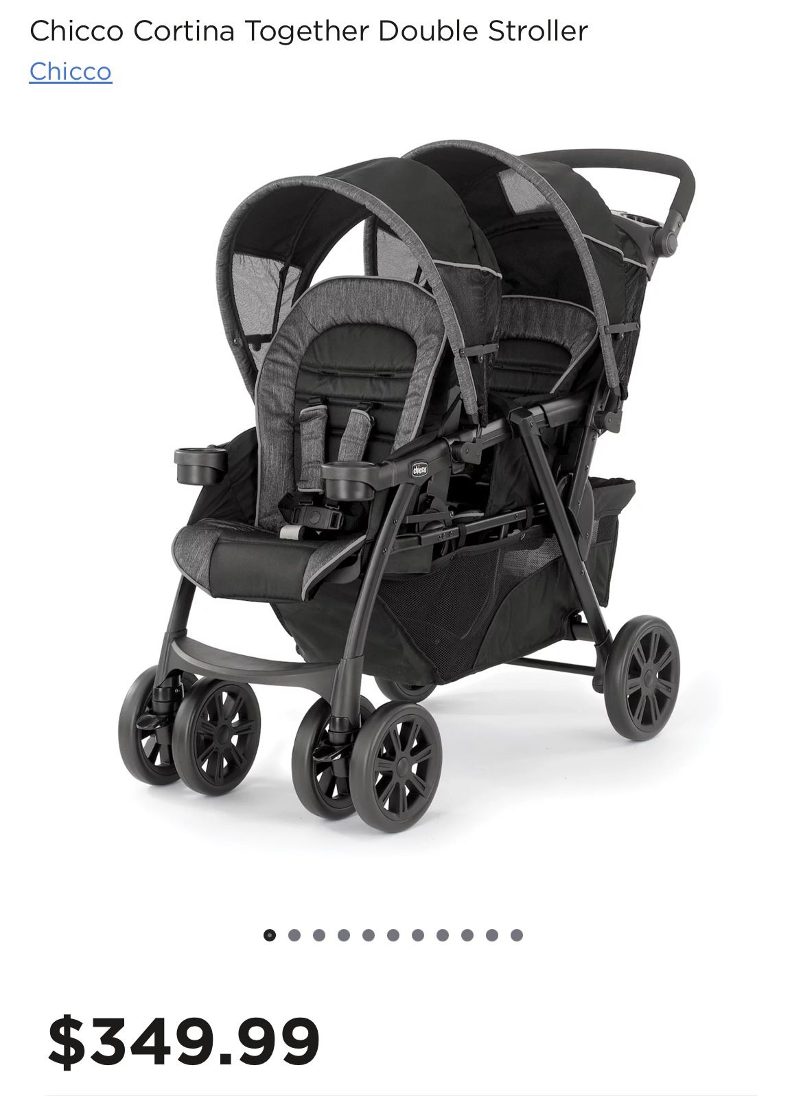Chico Cortina Double Stroller