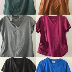 Jogger Suit Stretch Top & Pants with Multi Pocket for Nurse Esthetician Workwear