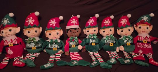 Personalized Christmas Elf Plush Dolls 2026