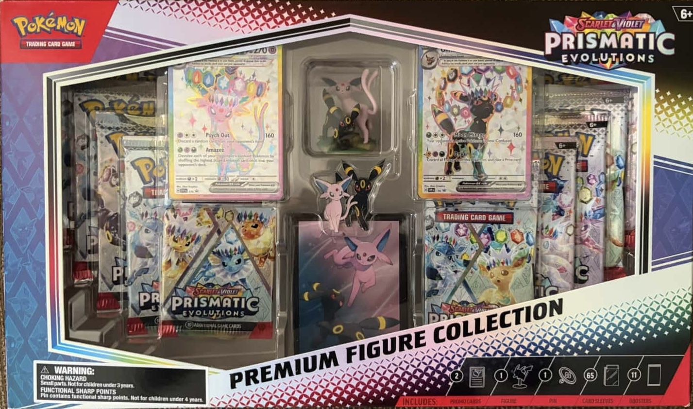 Espeon And Umbreon Pokemon SV8.5 Prismatic Evolutions Figure Collection