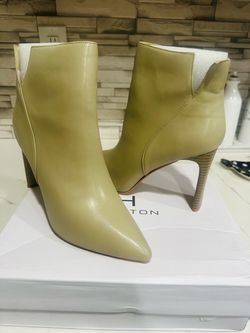 Leather Pointed-Toe Ankle Boots