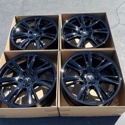 EXCHANGE AVAILABLE!! 19" Tesla Model S OEM Tempest Wheels Gloss Black Factory Rims