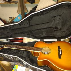 AEG18L Left Hand Beautiful Electra Guitar EXC Setup & Bag.      