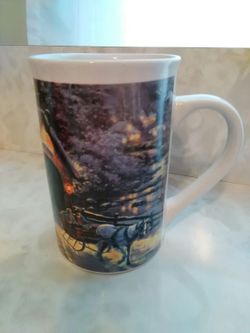 Thomas Kinkade Winter Evening Memories coffee cup