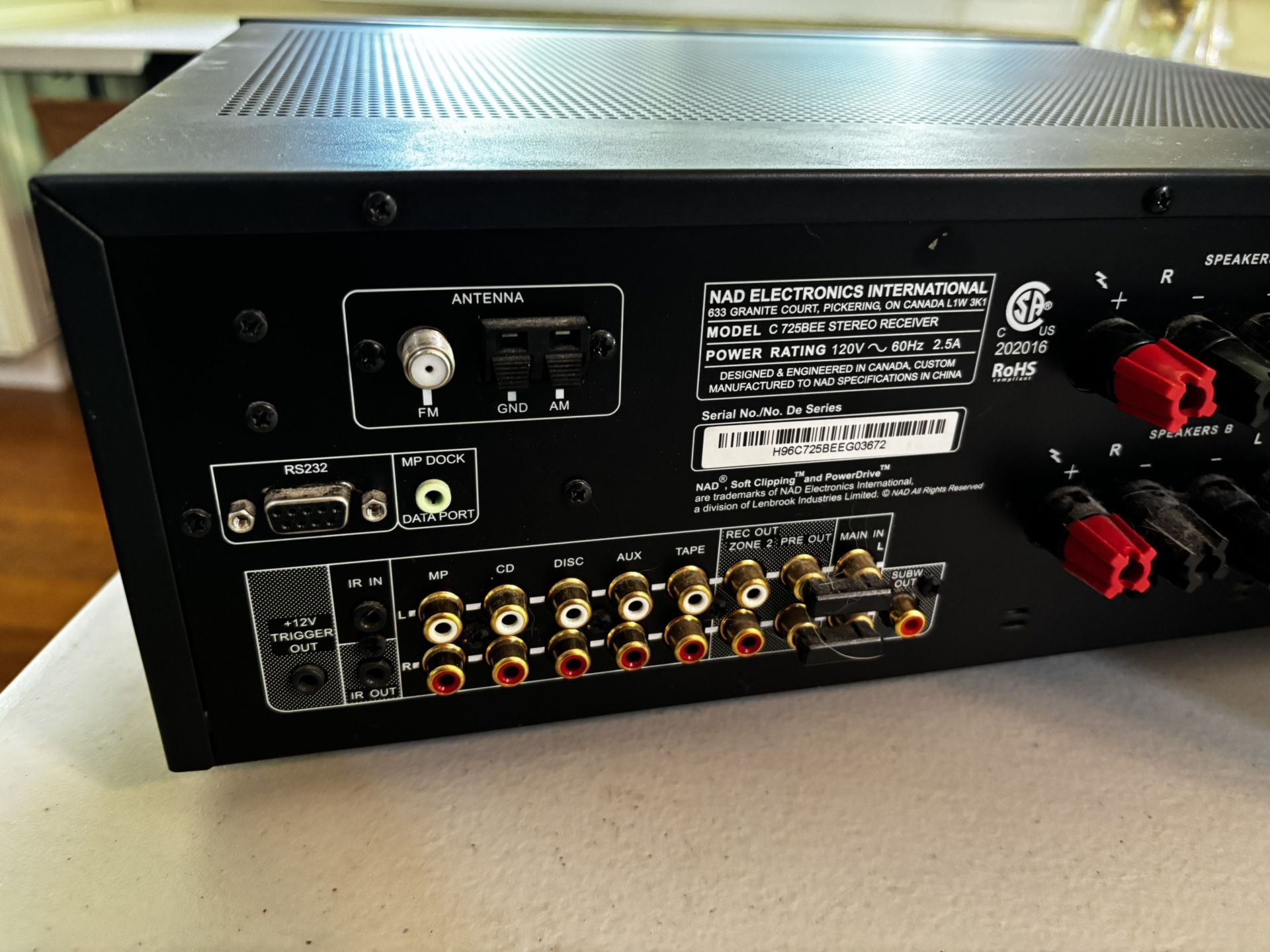 NAD C 725BEE Stereo Receiver