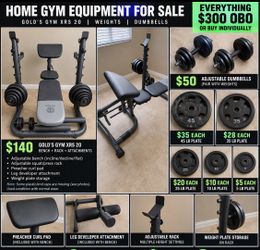 Complete Home Gym Setup – Everything for $300 OBO
